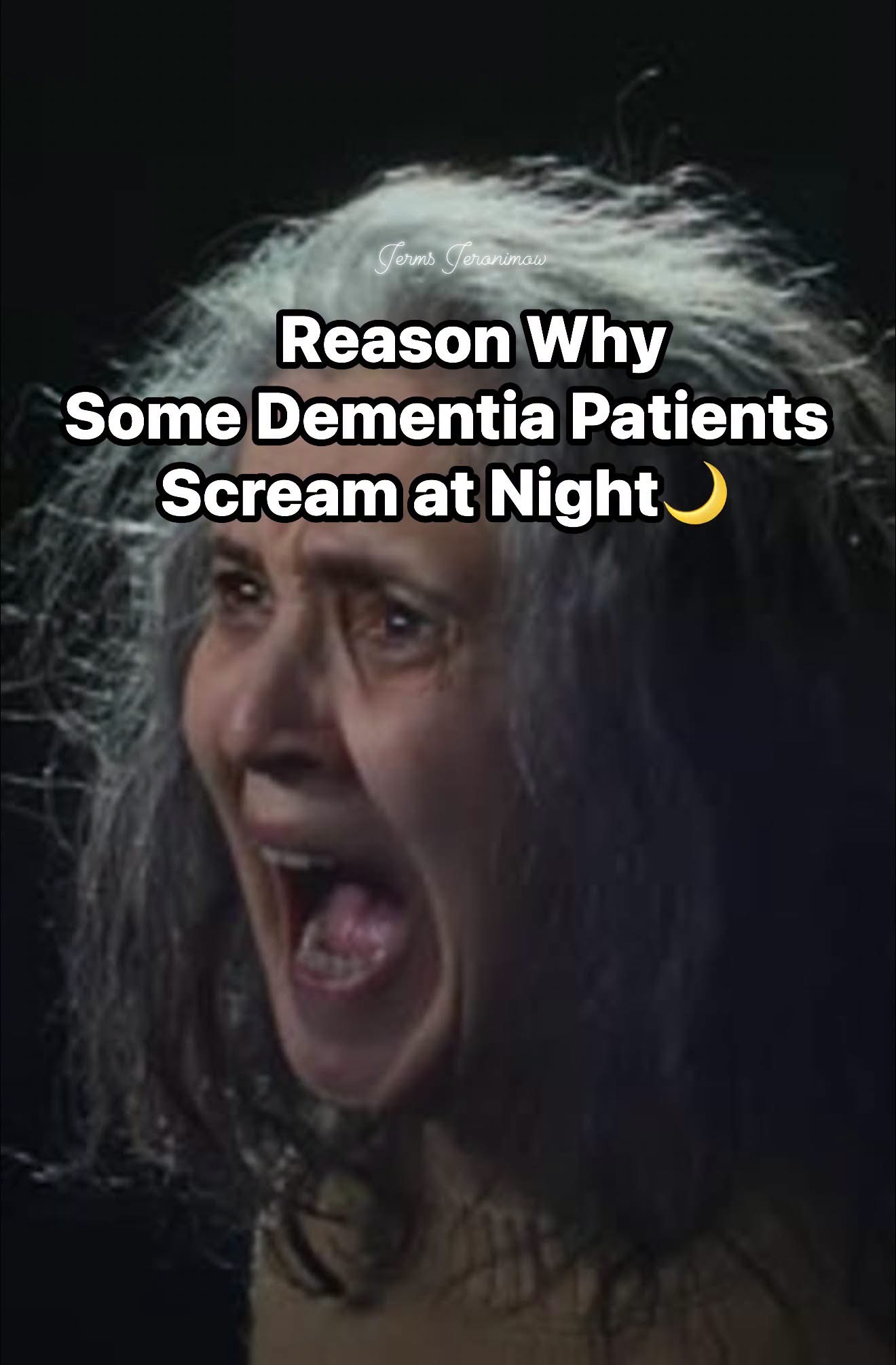 Caregiving awareness image about nighttime distress in people living with dementia